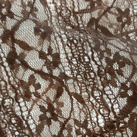 Pure Rebel NWT lace taupe stretchy top - Picture 3 of 4